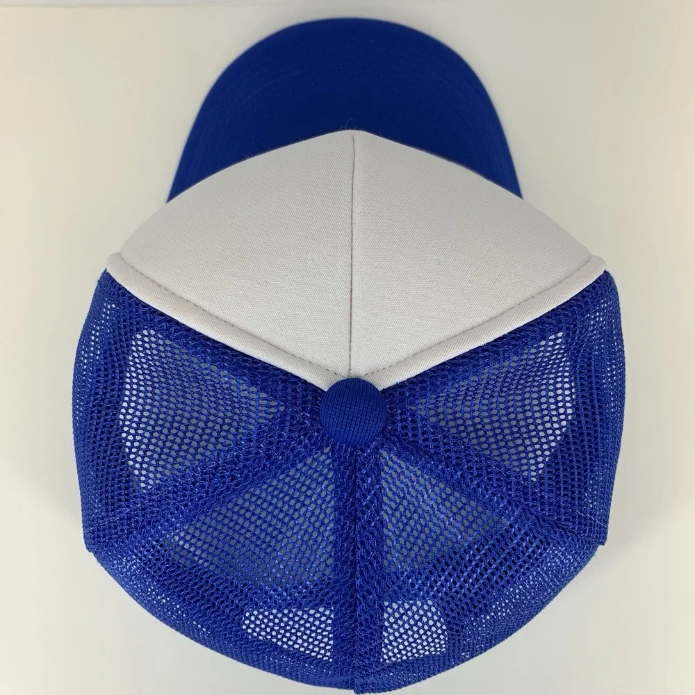 AT&T Hat The Right Choice Blue White Mesh Snapback OSFA Trucker Cap Vintage